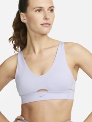 Спортивный топ женской Nike Indy Women's Sports Bra With Removable Padding Oxygen Purple (DV9837-536), L, WHS, 30% - 40%, 1-2 дня