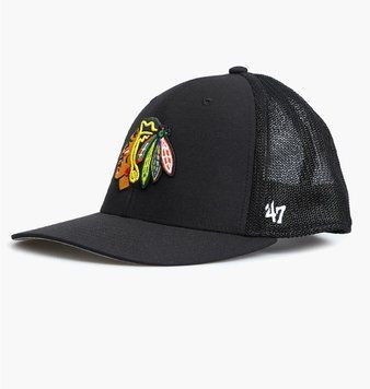 Кепка 47 Brand Chicago Blackhawks Trophy (H-FTRPH04CTE-BK), OSFA, WHS, < 10%, 1-2 дні