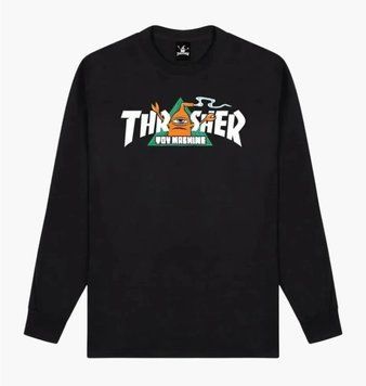Кофта чоловіча Thrasher Thr X Toy Machine Vortex Black (145588-BLA), S, WHS, 10% - 20%, 1-2 дні