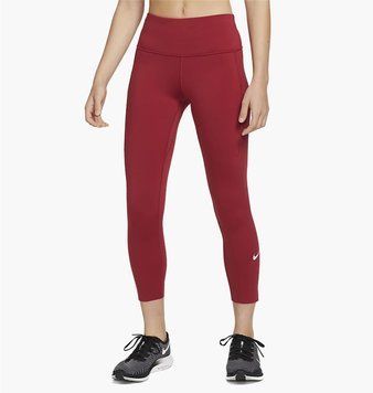 Лосины женские Nike Womens Mid-Rise Crop Pocket Running Leggings Red Cn8043-615 (CN8043-615), M, WHS, 10% - 20%, 1-2 дня