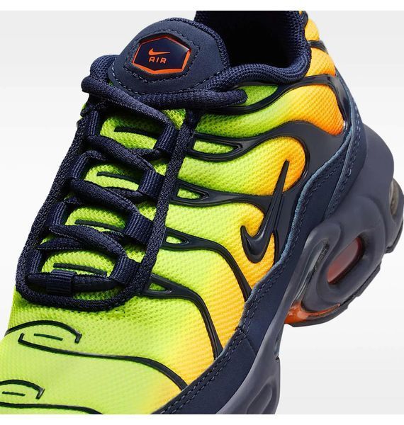 Кросівки дитячі Nike Air Max Plus Little Kids Shoes Yellow/Blue (FZ0023-700), 31, WHS, 1-2 дні