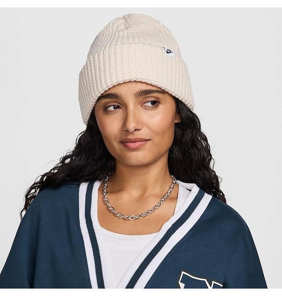 Шапка Nike Peak Waffle-Knit Beige (FZ2123-104), One Size, WHS, 10% - 20%, 1-2 дні