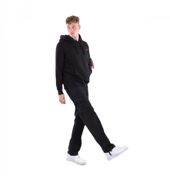 Кофта мужская Alpha Industries Back Print Hoody Black (178318-03), M, WHS, 10% - 20%, 1-2 дня