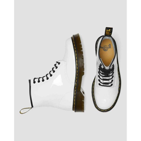 Ботинки женские Dr. Martens 1460 Bex White Patent Lamper Leather Platform Boots (26886100), 38, WHS