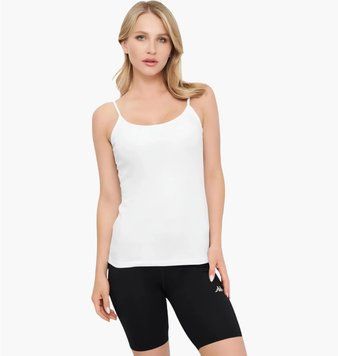 Майка жіноча Kappa Top Liscio Spalla Stretta (K2306-BIANCO), L, WHS, < 10%, 1-2 дні