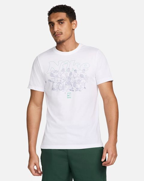 Футболка мужская Nike Men's Dri-Fit Tennis (FV8432-100), S, WHS, 1-2 дня