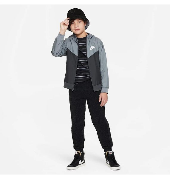 Футболка дитяча Nike Shirt K Nsw Tee Club Stripe, Black/Ashen Slate (FJ6348-011), M, WHS, < 10%, 1-2 дні