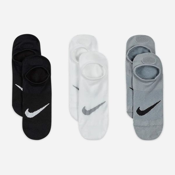 Носки Nike U Nk Everyday Plus Ltwt Footie 3Ppk (SX5277-927), 46-50, WHS, 30% - 40%, 1-2 дня