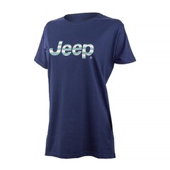 Футболка женская Jeep J Woman T-Shirt Oversize Striped Print Turn-Up Sleeve J22w (O102611-A184), M, WHS, 1-2 дня