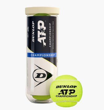 Теннисный мяч Dunlop Atp Championship 3B (601626), 3 BALLS, WHS, < 10%, 1-2 дня
