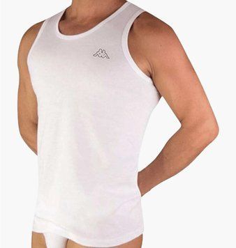 Майка чоловіча Kappa Canotta Spalla Larga (K1325-BIANCO), 2XL, WHS, < 10%, 1-2 дні