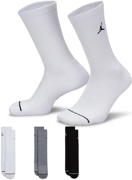 Носки Jordan Everyday Crew Socks (3 Pairs) (DX9632-914), 34-38, WHS, 1-2 дня