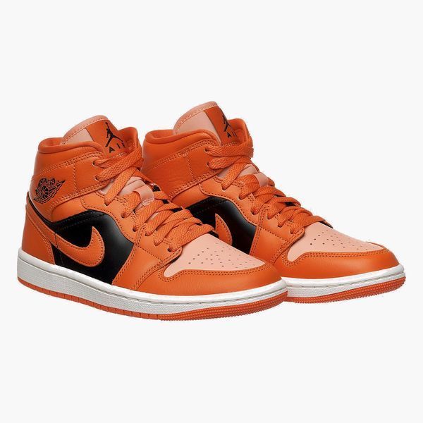 Кроссовки женские Jordan 1 Mid Orange Black (DM3381-600), 42.5, WHS, < 10%, 1-2 дня