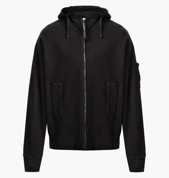 Кофта мужская C.P. Company Hooded Zip Black (19CMSS060A-006372G), L, WHS, 1-2 дня