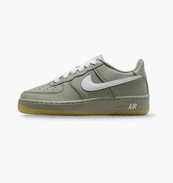 Кроссовки детские Nike Air Force 1 L V8 Big Kids Shoes Olive (HQ1911-300), 38.5, WHS, 1-2 дня