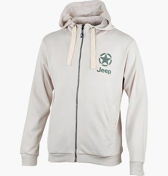 Кофта мужская Jeep Ooded Sweatshirt Full Zip Star&Jeep (O102572-J868), M, WHS, 20% - 30%, 1-2 дня