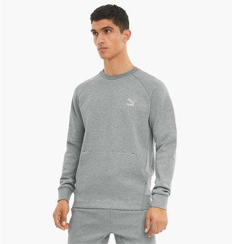 Кофта чоловіча Puma Classics Tech Crew Grey 53077903 (530779-03), S, WHS, 10% - 20%, 1-2 дні