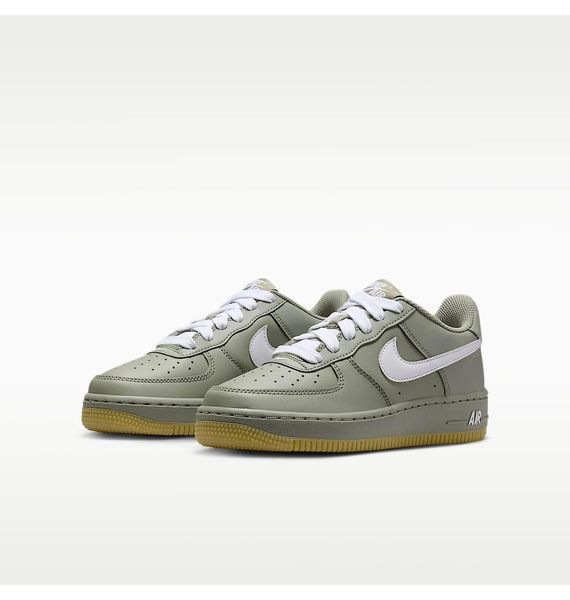 Кроссовки детские Nike Air Force 1 L V8 Big Kids Shoes Olive (HQ1911-300), 38.5, WHS, 1-2 дня
