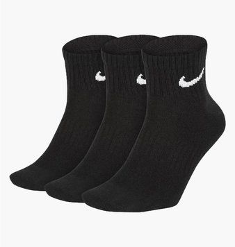 Носки Nike U Nk Everyday Ltwt Ankle 3Pr (SX7677-010), 34-38, OFC, 40% - 50%, 1-2 дня