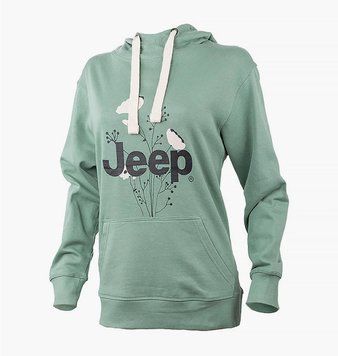 Кофта женские Jeep Hooded Oversize Sweatshirt Botanical Print (O102606-E854), L, WHS, 20% - 30%, 1-2 дня