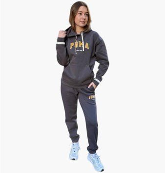 Спортивний костюм жіночий Puma Womens Sports Suit Grey (692674-13__692668-13), M, WHS, 1-2 дні