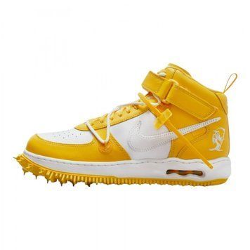 Кросівки чоловічі Nike Air Force 1 Mid Sp Off-White Varsity Maize (DR0500-101), 43, WHS, 10% - 20%, 1-2 дні