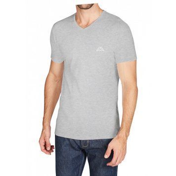 Футболка чоловіча Kappa T-Shirt Mezza Manica Scollo V (K1311-GRIGIOUNITO), 2XL, WHS, < 10%, 1-2 дні