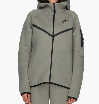 Кофта жіночі Nike Sportswear Windrunner Tech Fleece Olive (HV6747-320), M, WHS, 1-2 дні