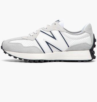 Кросівки чоловічі New Balance 327 Leather White & Grey (MS327NH), 43, WHS, 30% - 40%, 1-2 дні
