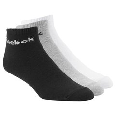 Шкарпетки Reebok Ankle Sock 3Pack Black Gray White (AB5275), L, WHS