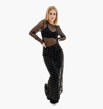 Платье женское Nike Air Women's Printed Mesh Long-Sleeve Dress (DV8249-010), L, WHS, 40% - 50%, 1-2 дня
