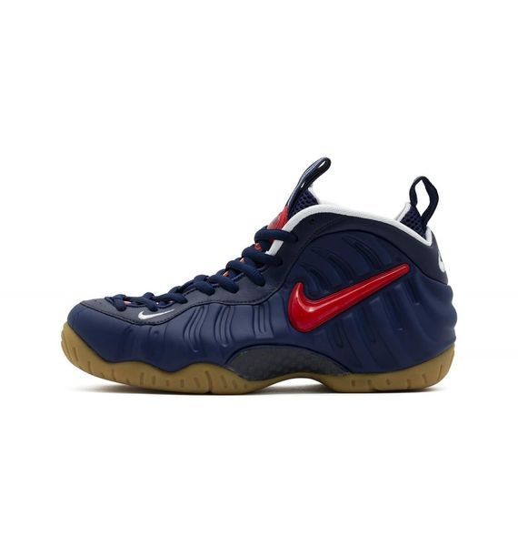 Баскетбольні кросівки чоловічі Nike Air Foamposite Pro Navy Red (CJ0325-400), 42, WHS, < 10%, 1-2 дні