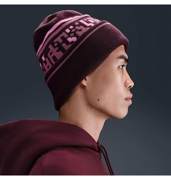 Шапка Nike Peak Bordo (HQ0355-652), One Size, WHS, 10% - 20%, 1-2 дня