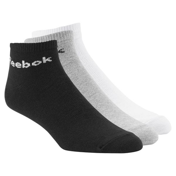 Носки Reebok Ankle Sock 3Pack Black Gray White (AB5275), 43-46, WHS, 10% - 20%, 1-2 дня