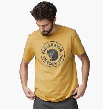 Футболка мужская Fjallraven Kanken Art T Shirt Green Yellow (F86975-620), L, WHS, < 10%, 1-2 дня