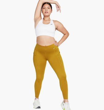 Лосины женские Nike Go Leggings Yellow (DQ5692-716), S, WHS, > 50%, 1-2 дня