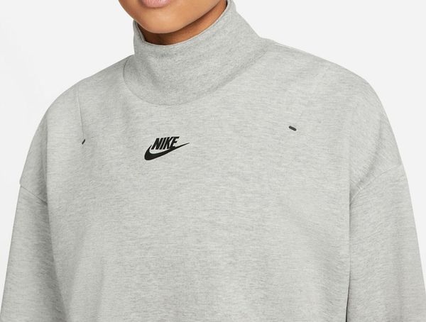 Кофта женские Nike Sportswear Grey Hearther Tech Fleece Turtleneck Sweatshirt (DD5628-063), S, WHS, 10% - 20%, 1-2 дня