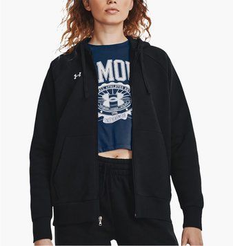 Кофта жіночі Under Armour Sweatshirt Ua Rival Fleece Fz Hoodie-Blk Black (1379497-001), MD, OFC, > 50%, 1-2 дні