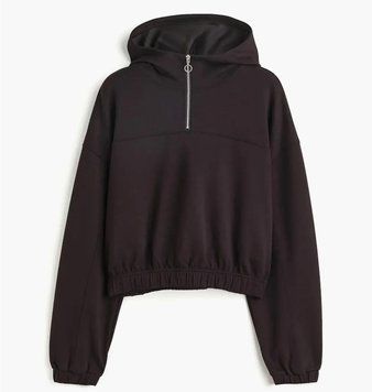 Кофта жіночі H&M Zip-Top Sports Hoodie Black (1105174001), L, WHS, < 10%, 1-2 дні