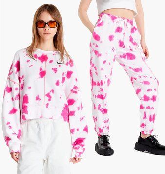 Спортивний костюм жіночий Nike Sportswear Oversized Fleece Pink (DM6357-621__DM6363-621), M, WHS, 1-2 дні