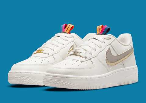 peach and blue air force 1