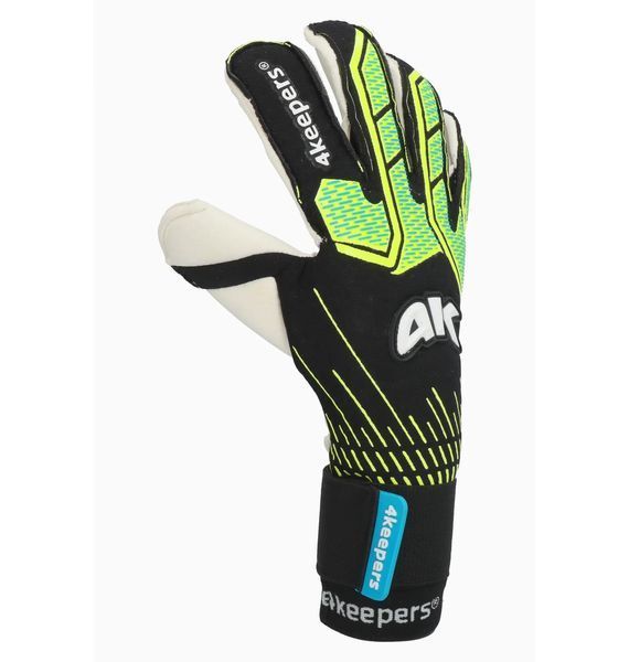 Футбольні рукавиці дитячі 4Keepers Black/Green (NEO-VOLT-RF2G), One Size, WHS, 10% - 20%, 1-2 дні