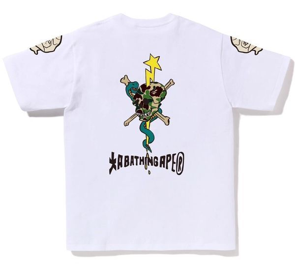 Футболка чоловіча Bape Souvenir Skull Black Tee (1K80110052), M, WHS, < 10%, 1-2 дні