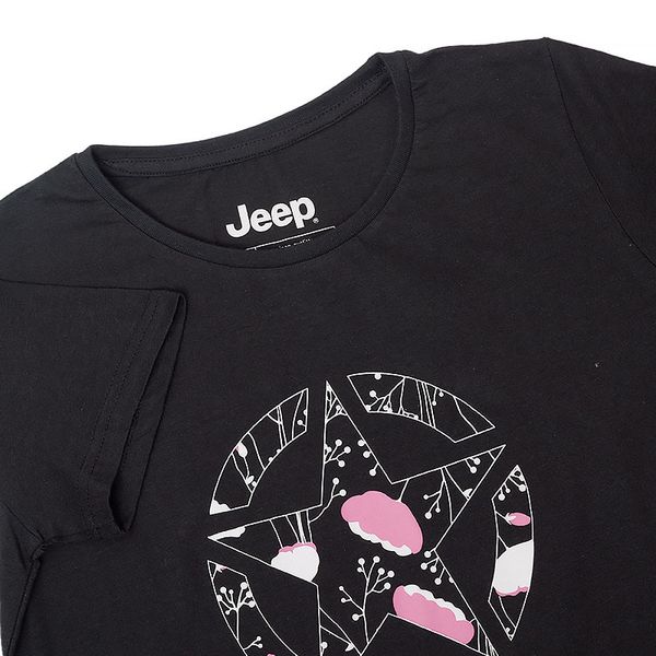 Футболка женская Jeep T-Shirt Star Botanical Print J22w (O102614-B000), XL, WHS, 1-2 дня