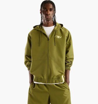 Вітровка жіноча New Balance Trackside Woven Olive (WJ61J16CAAA), M, WHS, 1-2 дні