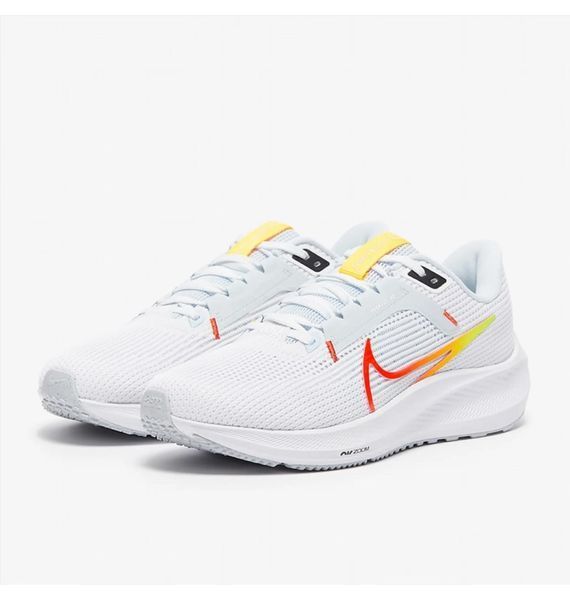 Кроссовки для бега женские Nike Air Zoom Pegasus 40 White Blue (DV3854-102), 41, WHS, > 50%, 1-2 дня
