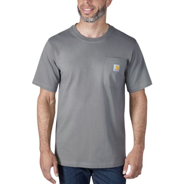 Футболка мужская Carhartt Mens Workwear Pocket Work T-Shirt - Desert (K87-DOV), M, WHS, 1-2 дня