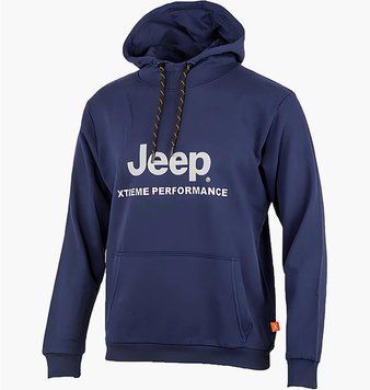 Кофта чоловіча Jeep Hooded Sweatshirt Xtreme Performance Print Jx22a Blue (O102626-K882), XL, WHS, 40% - 50%, 1-2 дні