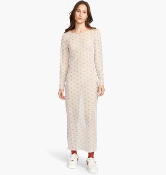 Плаття жіноче Nike Summer Evening Long Sleeve Midi Dress Gray Print (DV8249-292), L, WHS, > 50%, 1-2 дні