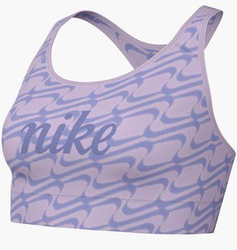 Спортивний топ жіночий Nike Swoosh Iconic Aop Violet (DQ5121-530), XS, WHS, 1-2 дні